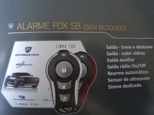 alarme fox sb c/2 controles (defender tech)